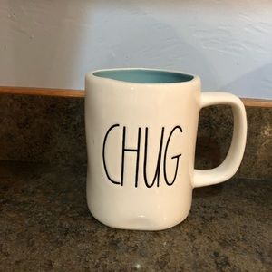RAE DUNN: CHUG MUG with Teal inside